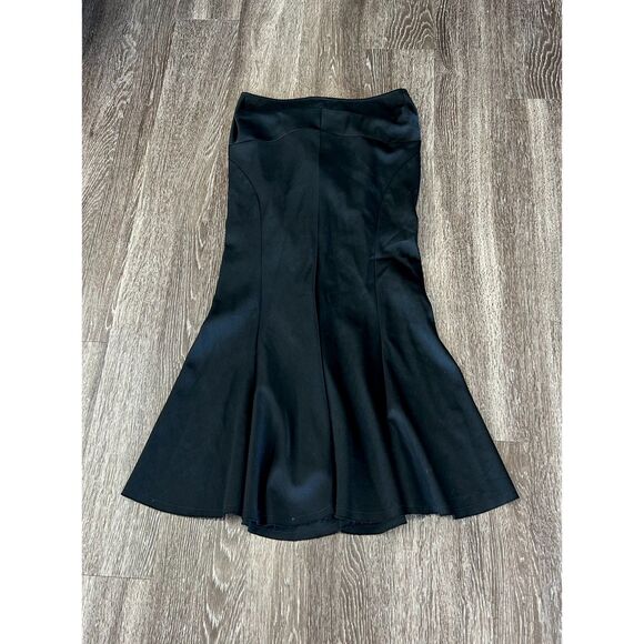 COMME des GARCONS Dresses & Skirts - JUNYA WATANABE Comme des Garçons FW2002 Black 100% Wool Long Flared Skirt Small